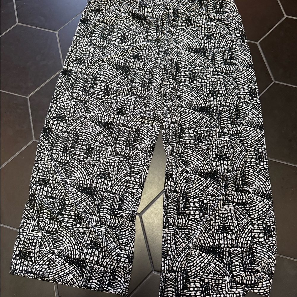 Rafaella Monochrome Patterned Comfort Pants